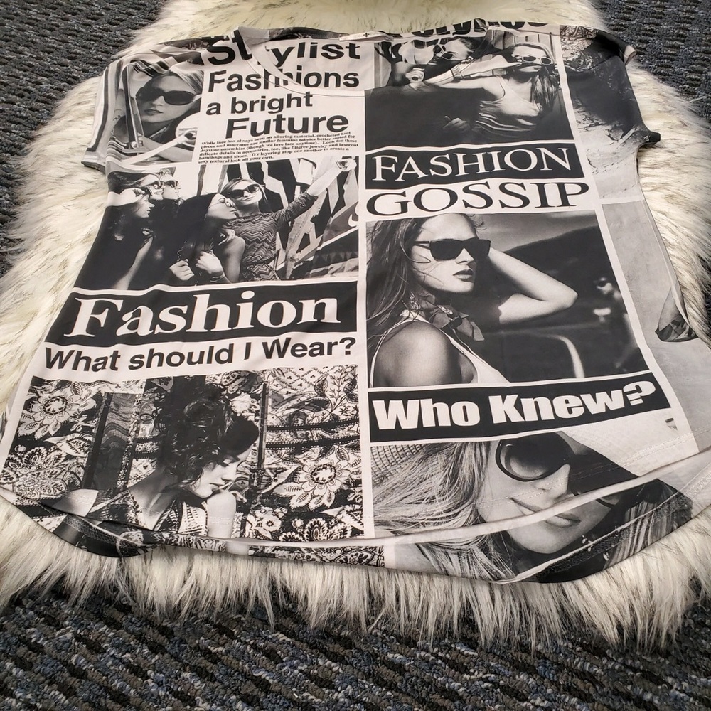 Black and White Fashion Shirt (L)